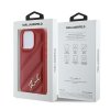 Karl Lagerfeld KLHCP15LPQDSMGR iPhone 15 Pro 6.1 czerwony/red hardcase Diagonal Quilted Script